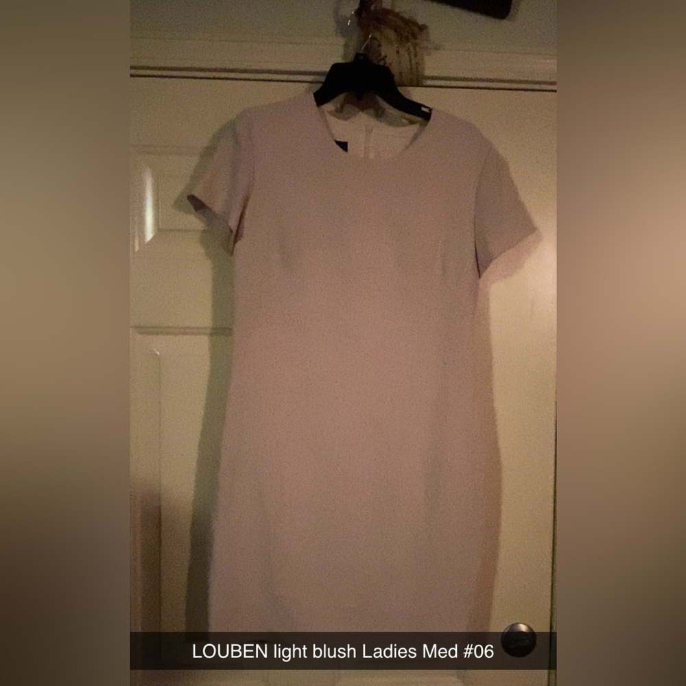 Chic Women's Short Sleeve Mini Dress - Soft Pink